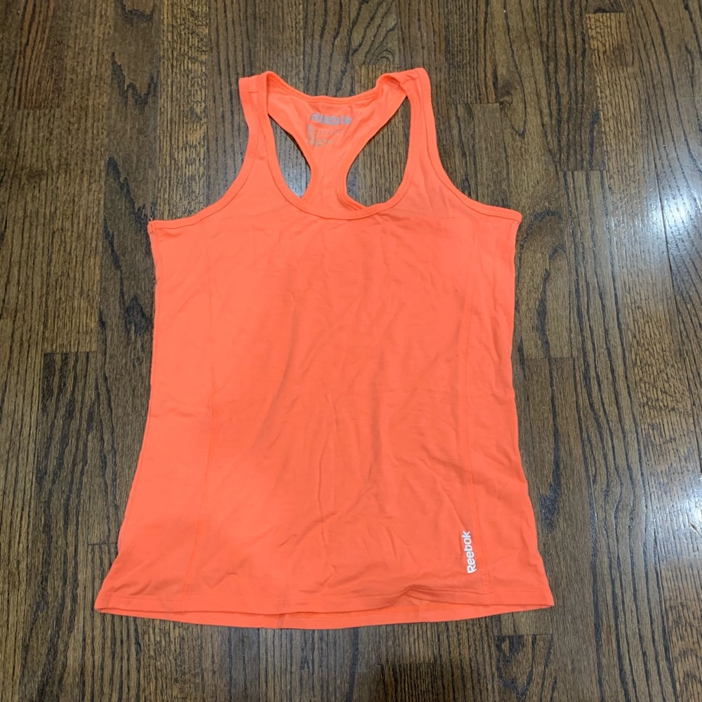 New Reebok Athletic Tank Top Orange Small Women’s